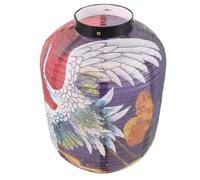 SAFIGLE Traditional Winter Melon Shape Paper Lantern Hanging Lamp Shade Colorful Foldable Pendant Light Shade for Home Decoration and Festival Lighting