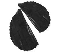 SAFIGLE Trampoline 36 Mat with Jumping round 2pcs Replacement V-rings, Black Pp Mesh Fabric Jump Bed Accessory Enhanced Bounce Performance and Balanced Jumping Stability for Suitable