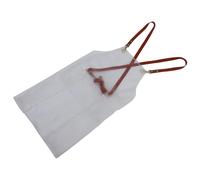 SAFIGLE Transparent White Apron with Adjustable Strap for Artists Florists and Kitchen Use Oil Resistant Work Apron Protecting Clothes in Painting Cooking and Crafting