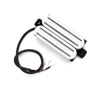 SAFIGLE Twin Pickup Dual Hot Rail Humbucker Neck Pickup 4 Wires for / / Electric Guitar Replacement Parts White Gmn18