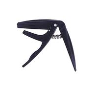 SAFIGLE Ukulele Capo Zinc Alloy Clip-on Tuner Black for Acoustic Ukulele Folk Guitar Adjustable Capo Accessory Suitable for Concert and Practice