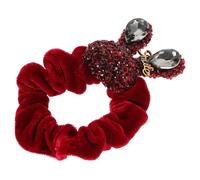 SAFIGLE Velvet Rabbit Hair Ring Vintage Headband Hair Accessories Headwear Rhinestone Ponytail Holder