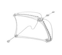 SAFIGLE Versatile Headchain Accessory Crystal Forehead Ornament Wedding Jewelry Sets for Women Renaissance Headpiece Hair Flowers Bridal Headband