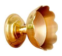 SAFIGLE Vintage Brass Tea Light Candle Holder Golden Decorative Base, Aromatherapy Container for Table Centrepiece and Buddhist Worship, Chic and Charming Home Décor Accent