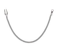 SAFIGLE Vintage Clip Pocket Watch Chain Metal for Waistcoat Formal Wear | Matte Brushed Finish, Easy Clip Design, Scratch Resistant, 37.00x1.20x0.60cm