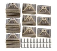 SAFIGLE Vintage Finish Upholstery Nails 50pcs Vintage Bronze Square Head Zinc Alloy Decorative Studs for Furniture Hardware Decoration and Cork Boards