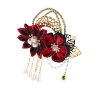 SAFIGLE Vintage Handmade Flower Tassel Hairpin Ancient Chinese Style Hair Clip for Hanfu and Kimono Elegant Accessory for Weddings Festivals Daily Wear Versatile Lightweight