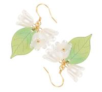 SAFIGLE Vintage Lily Tassel Earrings Lightweight Hook Dangle Jewelry for Women Dynamic Floral Drop Design Symbolizing Purity and Happiness Comfortable Statement Accessory for Parties and