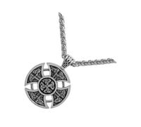 SAFIGLE Vintage Metal Alloy Necklace with Knot Pendant for Men for Father's Day Birthdays Christmas Stylish Sweater Chain Accessory for Any Occasion