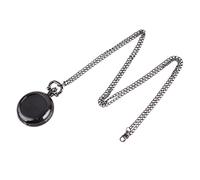 SAFIGLE Vintage Pocket Watch Necklace Creative Retro Pendant Watch for Men and Women Family and Friends Elegant Design for Daily Wear Black Color