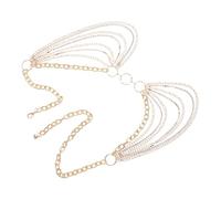 SAFIGLE Vintage Rhinestone Waist Chain Belt for Women Adjustable Sparkly Body Chain Jewelry for Dresses Beachwear and Holiday Events