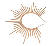 SAFIGLE Vintage Sunburst Spike Crown Headband for Women Retro Queen Tiara Headpiece Spiked Accessory for Halloween Costume Wedding Festival and Photoshoot
