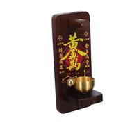 SAFIGLE Vintage Wooden Entrance Bell Magnetic Brass Door Chime for Front Porch Shopkeepers Rustic Wall Hanging Decorative Doorbell for Home Garden Office