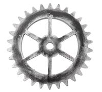 SAFIGLE Vintage Wooden Gear Wall Ornament Industrial Style Retro Wall Decor for Home Bar Cafe with Hanging Design Creative Steampunk Accessories for Living Background Decoration