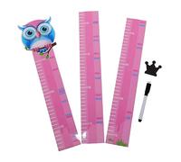 SAFIGLE Wall Decoration Kids Growth Height Chart Measuring Sticker Animal Pattern Easy to Use