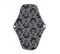 SAFIGLE Washable Bamboo Charcoal Sanitary Pad for Postpartum and Menstrual Use, Reusable Breathable Bamboo Fiber Cloth Night Sanitary Napkin, Eco-Friendly Black Cloth Towel