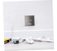 SAFIGLE Waterproof Outlet Cover Recessed Outlet Cover Recessed Flat Hidden Socket Floor Socket Panel Waterproof Enclosure for Electronics Silver