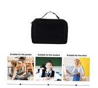 SAFIGLE Wear-Resist Colored Pencil Holder Large-Capacity Pouch for Art Students Portable Stationery Organizer for Colored Pencils Watercolor Brushes