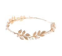 SAFIGLE Wedding Hair Vine Headband with Sequins and Pearls Bridal Accessories for Women and Lightweight and Comfortable Hairpiece for Various Bridal Hairstyles