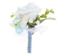 SAFIGLE Wedding Rose Boutonniere for Men Elegant Flower Lapel Pin for Groom's Suit Weddings Prom Formal Events Durable Stylish Groomsmen Corsage