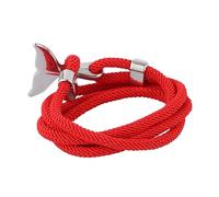 SAFIGLE Whale Tail Couple Bracelet Unfading Creative Anchor Bangle for Men Women Nautical Style Handmade Wrist Ornament for Anniversary Valentine Day