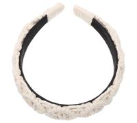 SAFIGLE Wide Braided Cotton Rope Headband for Women Soft Flexible Hairband for Face Washing and Casual Wear Decorative Wide Hairband with Classic Comfortable and Stylish Accessory
