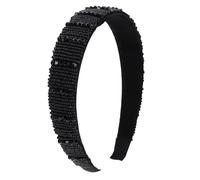 SAFIGLE Wide Rhinestone Headband for Girls Adjustable Crystal Hairband Accessory for Weddings and Everyday Wear