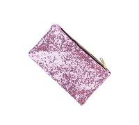 SAFIGLE Womens Sequin Clutch Wallet Long Retro Style Pink Pouch Bag for Casual Dinner Night Out Women Coin Purse