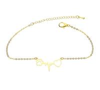 SAFIGLE Womens Stainless Steel Heart Bracelet Lightweight Wrist Jewelry for Ladies Elegant for Daily and Formal Wear Durable Wristlet Accessory