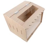 SAFIGLE Wood Chicken Brooder Box 40X30X30Cm with Layered Structure for Chick and Duck Egg Poultry Breeding in Cold Seasons
