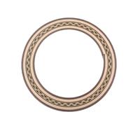 SAFIGLE Wooden Acoustic Guitar Brown Parts Sound Hole Rosette Wave Pattern Decorative Accessory Not Easy to Crack for Acoustic Classical Guitars