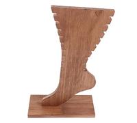 SAFIGLE Wooden Anklet Display Stand Jewelry Organizer Holder for Home and Retail Use Compact Design with Stable Base and Elegant Finish for Neatly Displaying Bracelets and Anklets