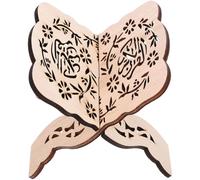 SAFIGLE Wooden Bible Book Stand Decorative Reading Holder Desktop Book Rack Confucian Classic Display Suitable for Office and Home Use