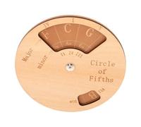 SAFIGLE Wooden Circle of Fifths Wheel Guitar Chord Melody Trainer Assisted Learning Tool for Beginner Players Portable Chord Practice Tool