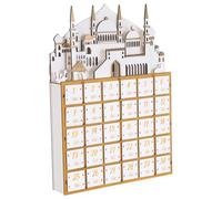 SAFIGLE Wooden Ramadan Countdown Calendar with LED Lights, 30-Day Muslim Advent Calendar with Small Drawers for Islamic Festival Decoration and Eid Celebration Organizer