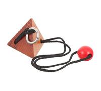 SAFIGLE Wooden Unlocking Knot Toy for Elderly and Kids Educational Brain Exercise Plaything for Cognitive Enhancement 4-Column Puzzle