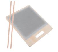 SAFIGLE Wooden Wool Blending Board with Wooden Sticks for Fiber Mixing DIY Crafts Knitting Weaving Textile Production Multifunctional Fiber Blending Tool for Home and Professional Use