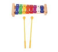 SAFIGLE Wooden Xylophone Percussion Instrument for Metal Keyboard with Mallet Safe Educational Music with Rounded Edges Wood and Metal Construction for Early Learning