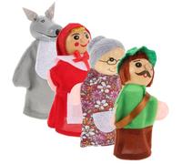 SAFIGLE Woody Animal Finger Puppet Set: Little Red Riding Hood Finger Little Red Riding Hood Storytelling Props for Kids, Toddlers & Teachers - Assorted Cartoon Animal Designs for Imaginative Play