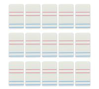 SAFIGLE Writable Pet Adhesive Sticky Index Tabs for Books and Notebooks, 10 Sets with Blue and Red Stripes, Self-Adhesive Page Marker Labels for Study and Organization