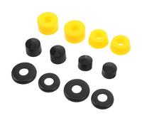 SAFIGLE Yellow Pu Skateboard Shock Absorbers with Plastic Bushings for Skateboard Trucks Easy Installation and Excellent Damping Performance and Park Paths