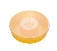 SAFIGLE Yellow round Bee Feeder Plastic Beekeeping Accessory Tool Easy to Install Practical Bee Feeding Station for Outdoor Use