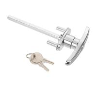 SAFIGLE Zinc Alloy T-Handle Garage Door Lock with Keys Camper Door Replacement Lock for Trucks Barns Vehicle Caps Smooth Linkage Mechanism Ergonomic Grip Easy Installation