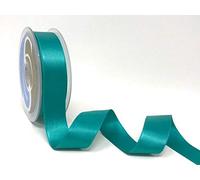 Safisa Jade Green 25mm Double-Faced Satin, on a 2m Length (Cut from a roll and Presented on a Bertie's Bows Ribbon Card)
