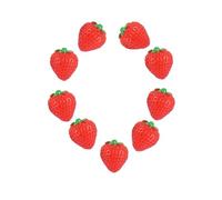 SAFITOYA 9PCS Sweet Strawberry Shoe Charms - Cute 3D Fruit Decorations for Clogs & Casual Shoes - Girls Women Fun Food-Themed Footwear Accessories