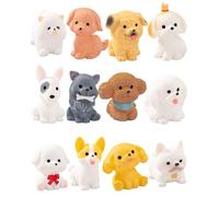 SAFITOYA Dog Shoe Charms, 12-Piece 3D Animal Pet Decorations, Clog Sandals Accessories, Corgi Design