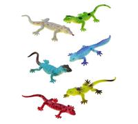 SAFITOYA Lizard Shoe Decoration Charms, 6PCS 3D Cute Animal Cartoon lizards spooky charms for Clog Slides Sandals Birthday Party Favors Gifts Boys Girls Teens