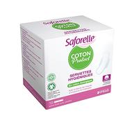 Saforelle Coton Protect Organic Cotton Sanitary Towels - Pack of 2 x 10 Towels