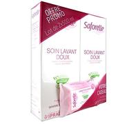 Saforelle Gentle Cleansing Care 2 x 500ml + 1 Sachet of Intimate Wipes Offered