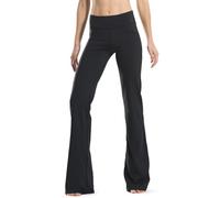 SAFORT 28"/30"/32"/34" Inseam Regular/Tall Bootcut Yoga Pants, 4 Pockets, UPF50+, Black, L